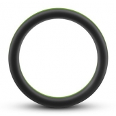Черно-зеленое эрекционное кольцо Silicone Go Pro Cock Ring - Blush Novelties - в Грозном купить с доставкой