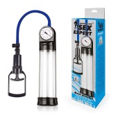 Прозрачная вакуумная помпа Sex Expert с манометром - Sex Expert - в Грозном купить с доставкой