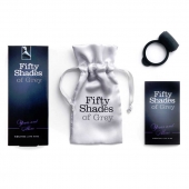 Темно-серое эрекционное кольцо Vibrating Love Ring с вибрацией - Fifty Shades of Grey - в Грозном купить с доставкой