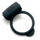 Темно-серое эрекционное кольцо Vibrating Love Ring с вибрацией - Fifty Shades of Grey - в Грозном купить с доставкой