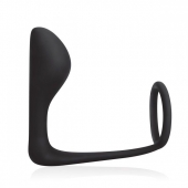 Стимулятор простаты с фиксацией эрекционным кольцом Prostate Gear - BlueLine - в Грозном купить с доставкой