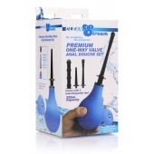 Анальный душ с 3 насадками Premium One-way Valve Anal Douche Set - XR Brands - купить с доставкой в Грозном
