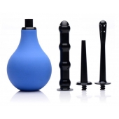 Анальный душ с 3 насадками Premium One-way Valve Anal Douche Set - XR Brands - купить с доставкой в Грозном