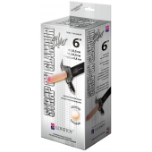 Пояс-трусики с насадкой Glamour Silver - 15,5 см. - LOVETOY (А-Полимер) - купить с доставкой в Грозном