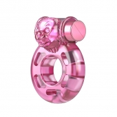 Розовое эрекционное виброкольцо Pink Bear - Baile - в Грозном купить с доставкой