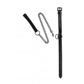 Черный ошейник Sin с поводком - Lola Games - купить с доставкой в Грозном