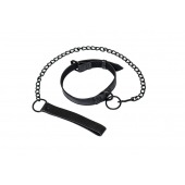 Черный ошейник Sin с поводком - Lola Games - купить с доставкой в Грозном