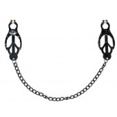 Зажимы на соски Darkside с цепочкой - Lola Games - купить с доставкой в Грозном