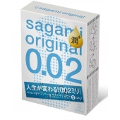 Ультратонкие презервативы Sagami Original 0.02 Extra Lub с увеличенным количеством смазки - 3 шт. - Sagami - купить с доставкой в Грозном