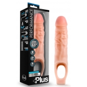 Телесный реалистичный фаллоудлинитель 9 Inch Silicone Cock Sheath Penis Extender - 22,86 см. - Blush Novelties - в Грозном купить с доставкой