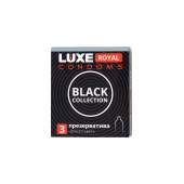 Черные презервативы LUXE Royal Black Collection - 3 шт. - Luxe - купить с доставкой в Грозном