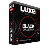 Черные презервативы LUXE Royal Black Collection - 3 шт. - Luxe - купить с доставкой в Грозном