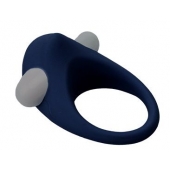 Гладкое синее эрекционное виброкольцо STIMU RING - Dream Toys - в Грозном купить с доставкой