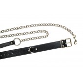 Черный ошейник с поводком Wild - Lola Games - купить с доставкой в Грозном