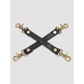 Черный фиксатор для манжет Bound to You Faux Leather Hogtie - Fifty Shades of Grey - купить с доставкой в Грозном