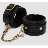 Черные оковы на ноги Bound to You Faux Leather Ankle Cuffs - Fifty Shades of Grey - купить с доставкой в Грозном