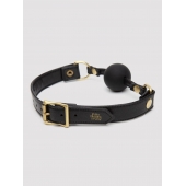 Черный кляп-шар Bound to You Faux Leather Ball Gag - Fifty Shades of Grey - купить с доставкой в Грозном