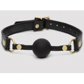 Черный кляп-шар Bound to You Faux Leather Ball Gag - Fifty Shades of Grey - купить с доставкой в Грозном