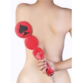 Шлёпалка  Пики  с анальным плагом - LOVETOY (А-Полимер) - купить с доставкой в Грозном