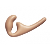 Бежевый безремневой страпон Seduction - 20,5 см. - Lola Games - купить с доставкой в Грозном