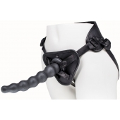 Пояс харнесс BEST UNI strap с 2 насадками - 18 и 22 см. - LOVETOY (А-Полимер) - купить с доставкой в Грозном
