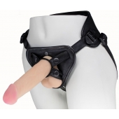 Пояс харнесс BEST UNI strap с 2 насадками - 18 и 22 см. - LOVETOY (А-Полимер) - купить с доставкой в Грозном