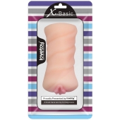 Телесный мастурбатор-вагина X-Basic Pocket Pussy без вибрации - Lovetoy - в Грозном купить с доставкой