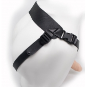 Пустотелый фаллопротез-реалистик на ремешках с заклепками - 18 см. - LOVETOY (А-Полимер) - купить с доставкой в Грозном