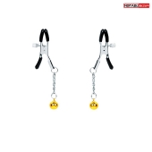 Оригинальные зажимы на соски с желтыми шариками - Notabu - купить с доставкой в Грозном