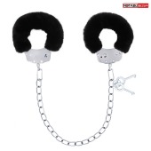 Металлические оковы с мягкой черной опушкой - Notabu - купить с доставкой в Грозном