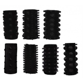 Набор из 7 черных насадок PENIS SLEEVES SET - Dream Toys - в Грозном купить с доставкой