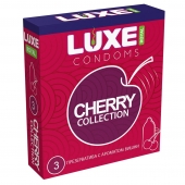 Презервативы с ароматом вишни LUXE Royal Cherry Collection - 3 шт. - Luxe - купить с доставкой в Грозном