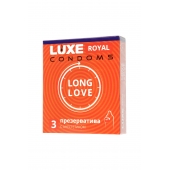 Презервативы с продлевающим эффектом LUXE Royal Long Love - 3 шт. - Luxe - купить с доставкой в Грозном