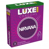 Презервативы с увеличенным количеством смазки LUXE Royal Nirvana - 3 шт. - Luxe - купить с доставкой в Грозном