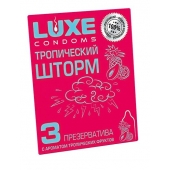 Презервативы с ароматом тропический фруктов  Тропический шторм  - 3 шт. - Luxe - купить с доставкой в Грозном
