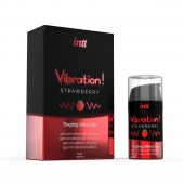 Жидкий интимный гель с эффектом вибрации Vibration! Strawberry - 15 мл. - INTT - купить с доставкой в Грозном