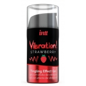 Жидкий интимный гель с эффектом вибрации Vibration! Strawberry - 15 мл. - INTT - купить с доставкой в Грозном