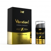 Жидкий интимный гель с эффектом вибрации Vibration! Vodka Energy - 15 мл. - INTT - купить с доставкой в Грозном