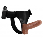 Страпон на трусиках с вибрацией Ultra Passionate Harness - 16 см. - Baile - купить с доставкой в Грозном
