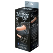 Телесный пустотелый харнесс MEN Style - 17,5 см. - LOVETOY (А-Полимер) - купить с доставкой в Грозном