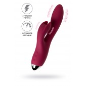 Бордовый вибратор-кролик Mion - 22 см. - ToyFa