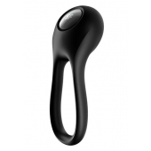 Черное эрекционное виброкольцо Majestic Duo - Satisfyer - в Грозном купить с доставкой