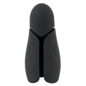 Черный силиконовый вибромастурбатор с нагревом Masturbator with 2 Functions - Orion - в Грозном купить с доставкой