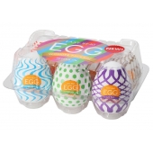 Набор из 6 мастурбаторов Tenga EGG IV с различным рельефом - Tenga - в Грозном купить с доставкой