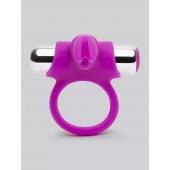 Лиловое виброкольцо с пультом ДУ Remote Control Cock Ring - Happy Rabbit - в Грозном купить с доставкой