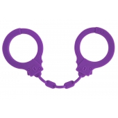 Фиолетовые силиконовые наручники Suppression - Lola Games - купить с доставкой в Грозном