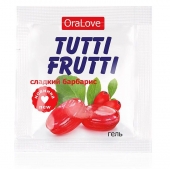 Гель-смазка Tutti-frutti со вкусом барбариса - 4 гр. - Биоритм - купить с доставкой в Грозном