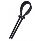 Черное эрекционное лассо на пенис Keb - A-toys - в Грозном купить с доставкой