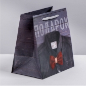 Ламинированный квадратный пакет «Мужской стиль» - 14 х 14 х 9 см. - Сима-Ленд - купить с доставкой в Грозном