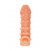 Телесная закрытая насадка с пупырышками Cock Sleeve Size M - 15,6 см. - KOKOS - в Грозном купить с доставкой